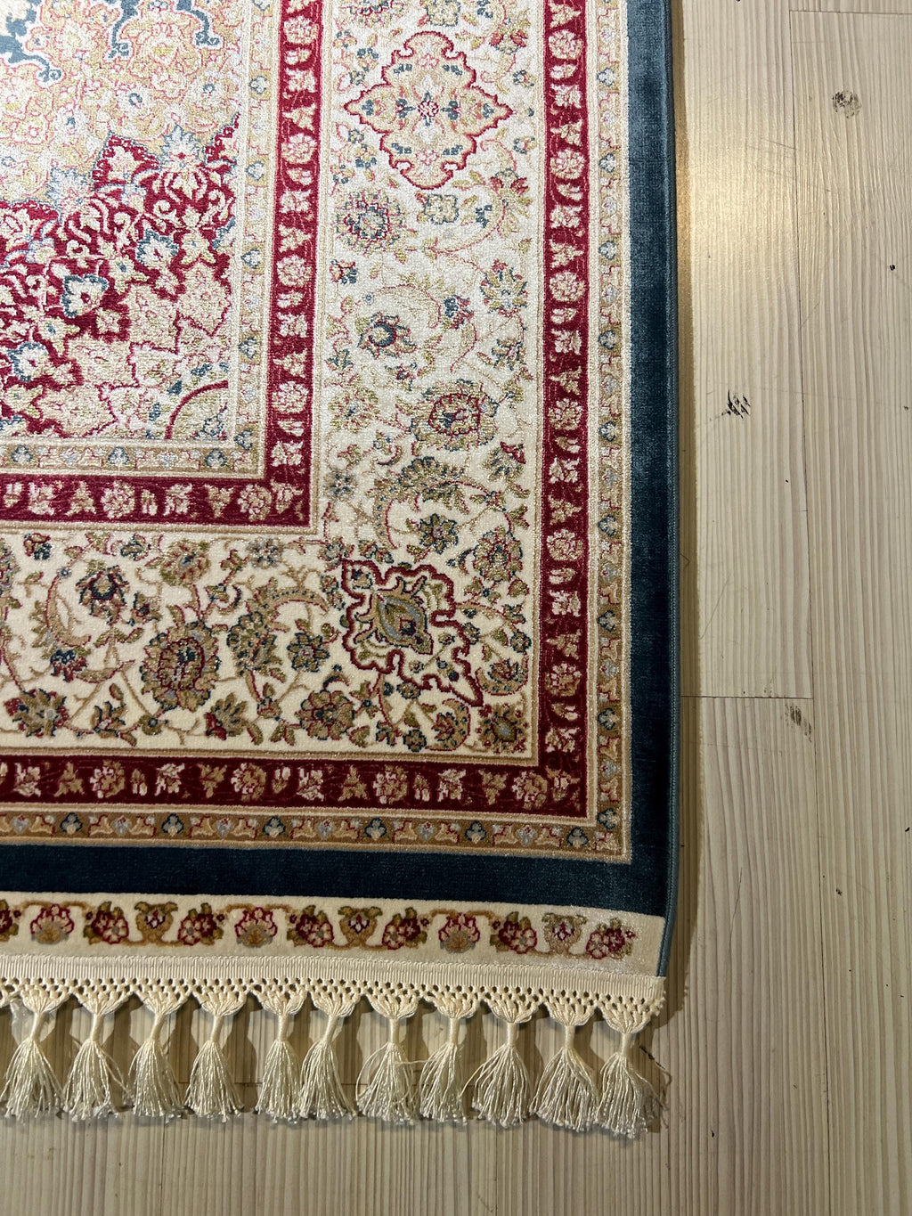 5x8 ft Blue Medallion Silk Rug, Turkish Rug, Living Room Decor