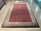 7x10 ft Red Silk  Rug, Floral Design, Luxury Turkish Style Rug