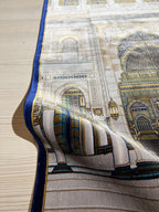 Luxury Turkish Prayer Rug, Modal Silk Sajjadah, Mosque Design, Islamic Prayer Mat