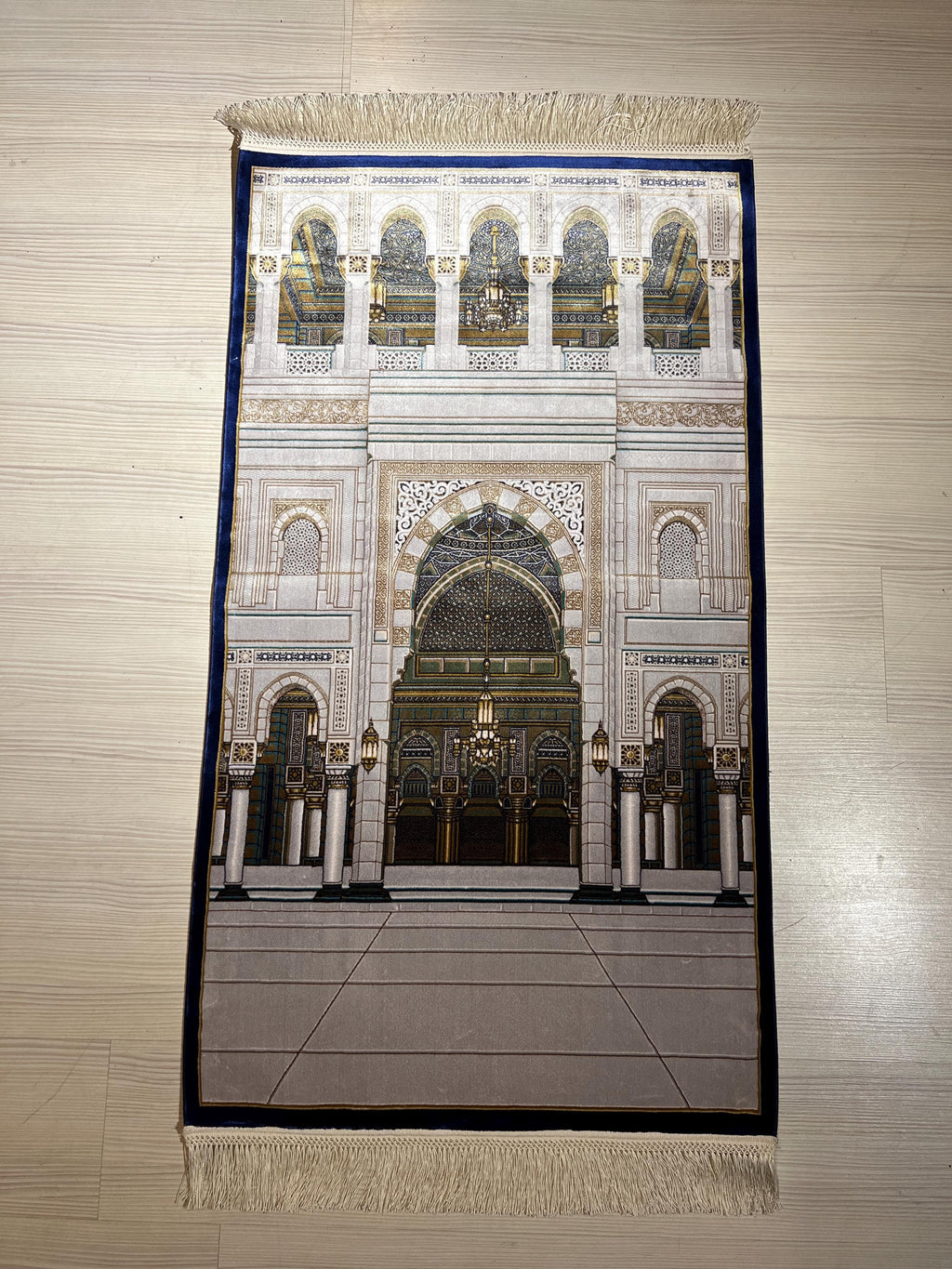 Luxury Turkish Prayer Rug, Modal Silk Sajjadah, Mosque Design, Islamic Prayer Mat