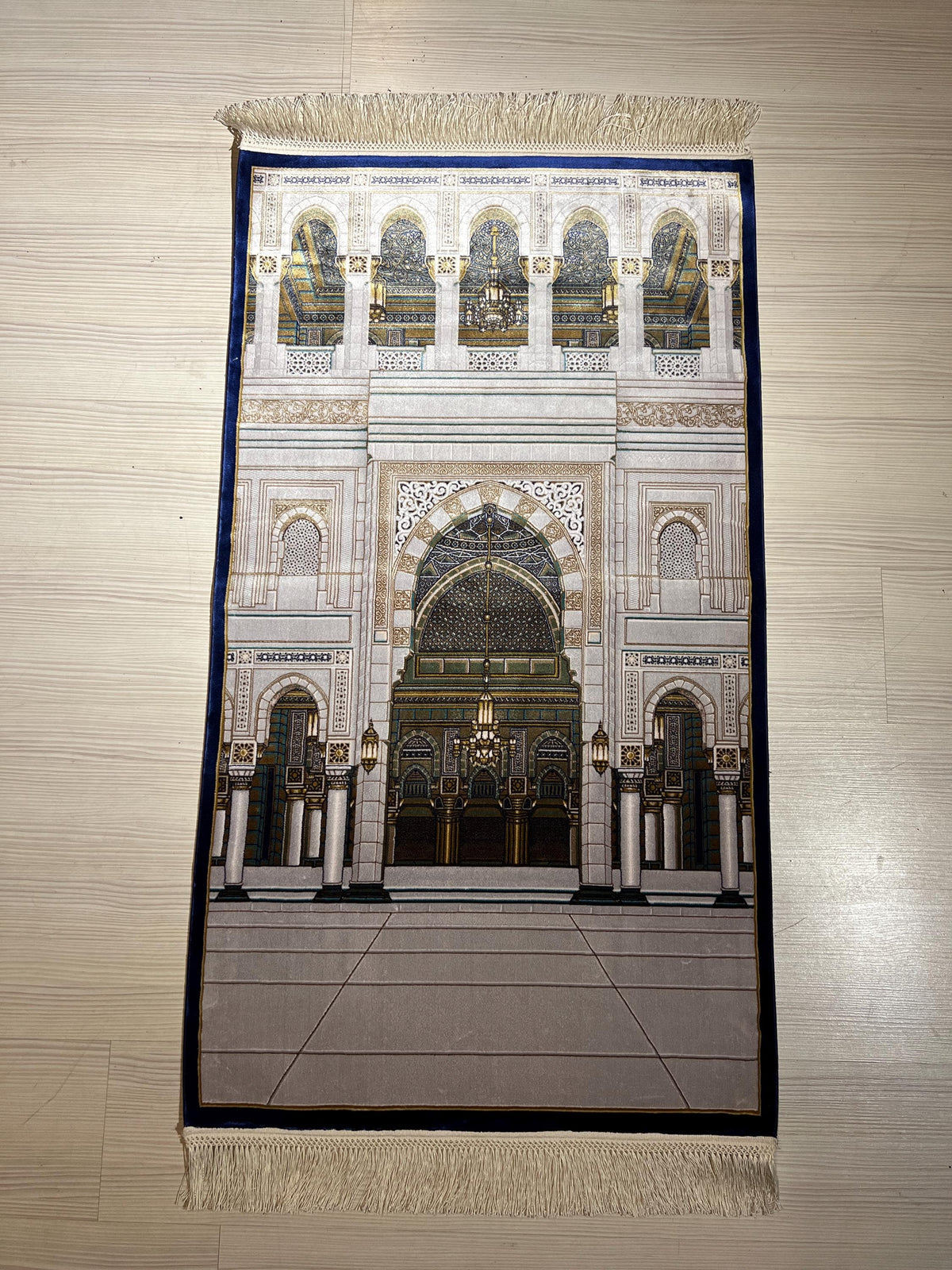 Luxury Turkish Prayer Rug, Modal Silk Sajjadah, Mosque Design, Islamic Prayer Mat