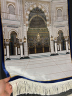 Luxury Turkish Prayer Rug, Modal Silk Sajjadah, Mosque Design, Islamic Prayer Mat