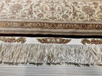 6x8 ft Burgundy Silk Rug, Turkish Area Rug, Luxury Living Room Carpet