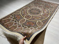 3x5 ft Tree of Life Modal Silk Rug, Turkish Accent Rug, Ottoman Floral Carpet