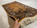3x4 ft Modal Silk Tree of Life Rug, Turkish Wall Carpet, Nature Art Rug